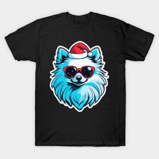 Pomeranian Christmas Illustration T-Shirt